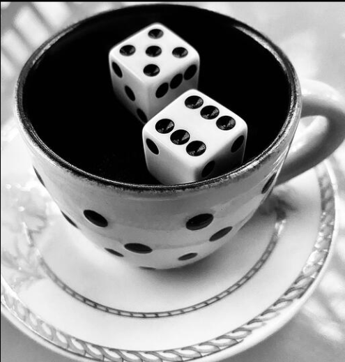 Dice in a cup